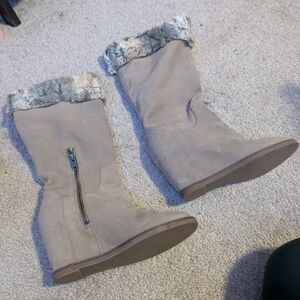 Women's Faux Fur Lined Boots - Tan Johnston & Murphy